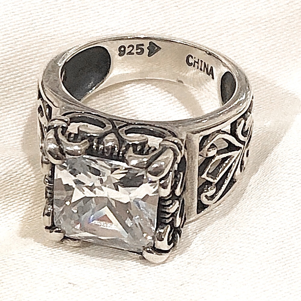 SILPADA Uptown Sterling Silver CZ Cocktail Ring - Picture 10 of 10